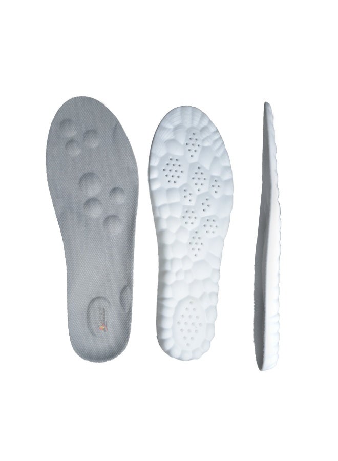 Dr. Joe Medical Brushes Meron Foam Flexible Shock Absorption Arch Support Insole for Running and Sports Shoes, Memory Foam 4D Cloud Technology Foot Insert, Breathable Soft Padded Comfortable Non Slip Shoe Insoles for Men and Women, U Shaped Heel Alignment Orthopedic Support Insert, Sweat Absorbing Honeycomb Design, Lightweight Durable Polyurethane Material, Suitable for Casual Shoes Boots Work Shoes Sneakers Slippers, Pain Relief Foot Cushion Insole for Daily Use, 1 Pack High Resilience Gel Padding Impact Protection, All Day Comfort Support for Plantar Fasciitis Heel Pain Arch Pain Flat Feet, Trim to Fit Universal Size Insert - Image 1